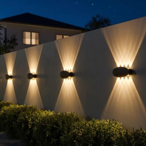 لمبات خارجية جدارية ليد - بشكل بيضاوي أنيق