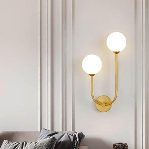 أبليك حائط كروي مزدوج – بتشطيب زجاجي ناعم