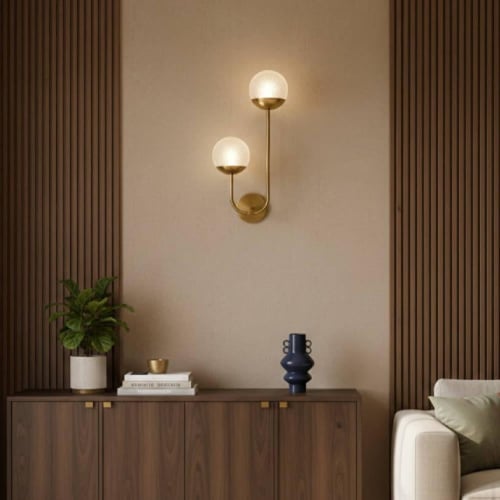 لمبات جدارية داخلية مودرن - تصميم متناغم دائرتين م...