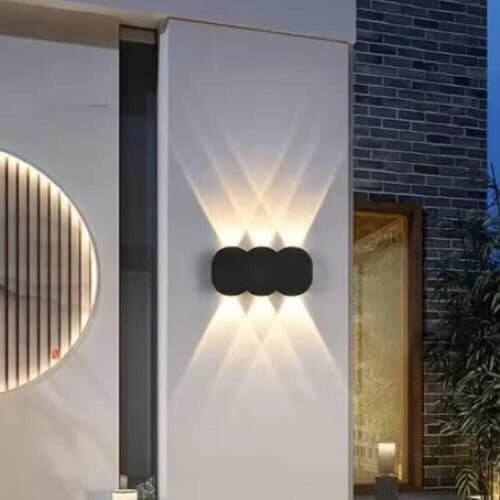 ابليك خارجي اسود بثلاث وحدات دائرية