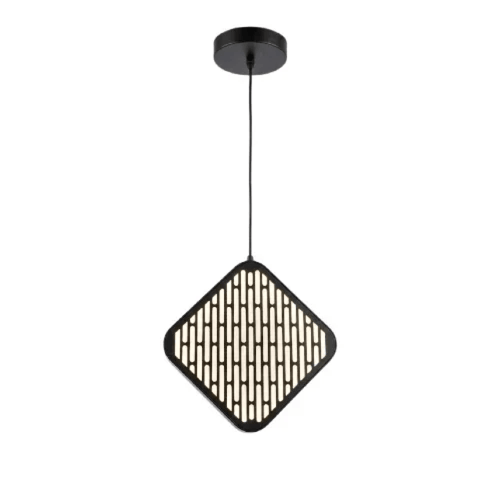 إنارة معلقة اسود - إطار شكل دايموند