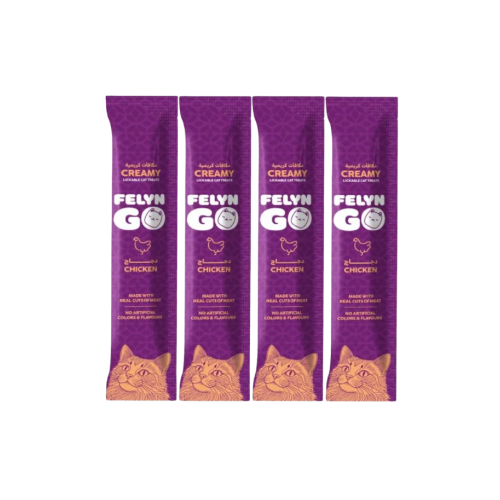 Felyn Go Creamy Lickable Treats Chicken Sachet 4x1...
