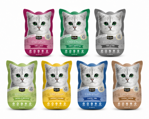 Kit Cat Petite Pouch for Adult Cats | 7 Varieties...
