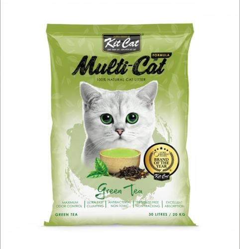 رمل قطط كت كات مالتي 30 لتر/20 كيلو رمل متكتل معطر...