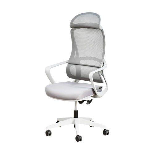 كرسي مكتب مودرن دوار قابل للتعديل رمادي