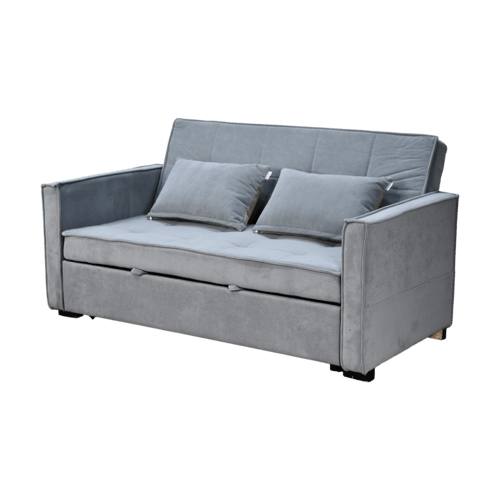 كنبة فاخرة قابلة للتعديل الي سرير مودرن رمادي