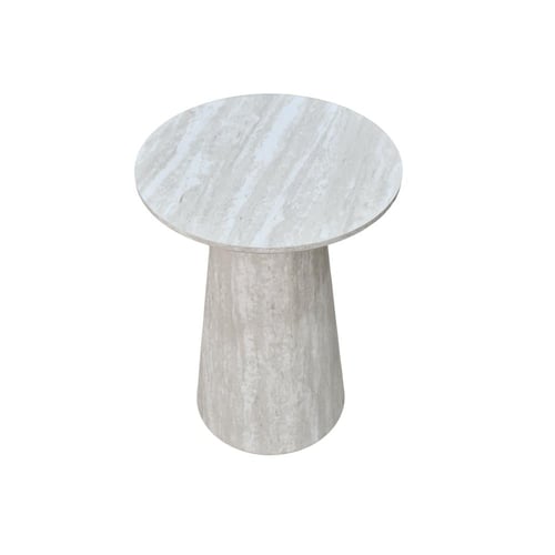 طقم طاولات خدمة 5 قطع خشبي رمادي