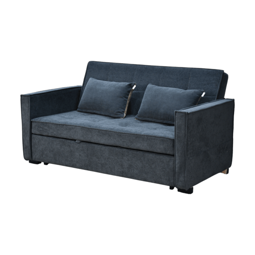 كنبة فاخرة قابلة للتعديل الي سرير مودرن رمادي غامق