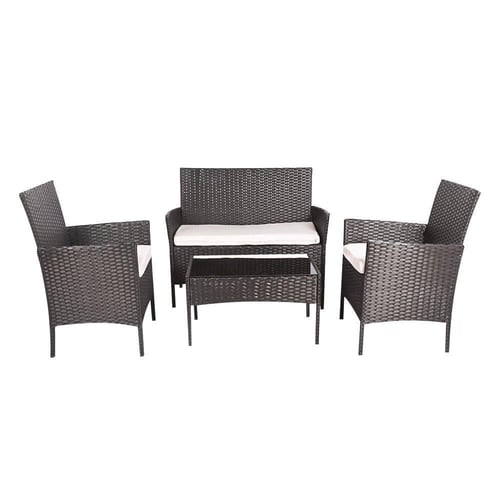 جلسة حديقة 4 مقاعد بني