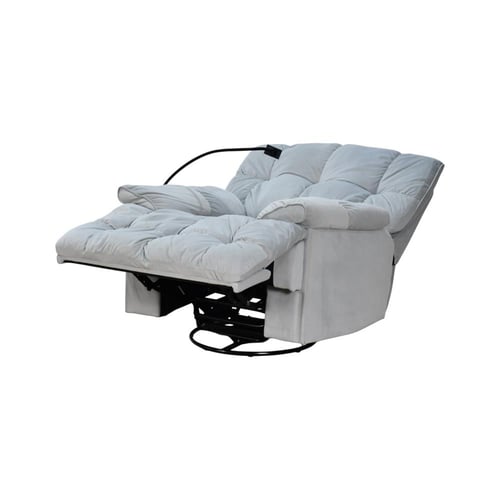 كرسي الغيمة استرخاء فخم هزاز دوار بحامل جوال رمادي...