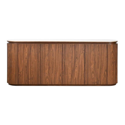 دولاب بوفيه صالة مودرن خشبي بسطح رخامي فاخر