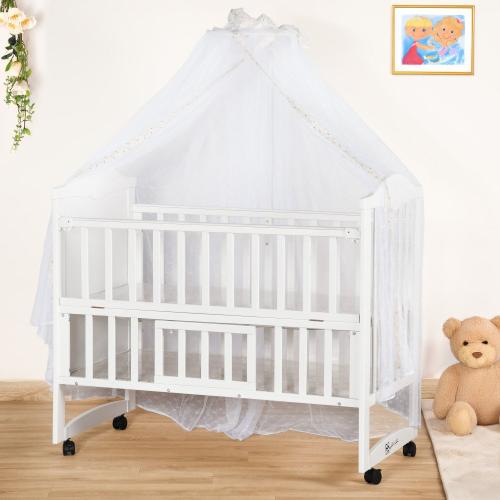 سرير أطفال بناموسية 2 دور من الخشب