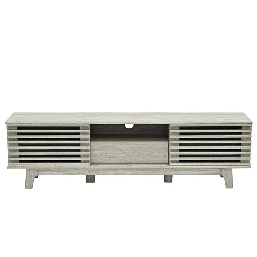 وحدة تلفاز خشبية رمادي 160 سم