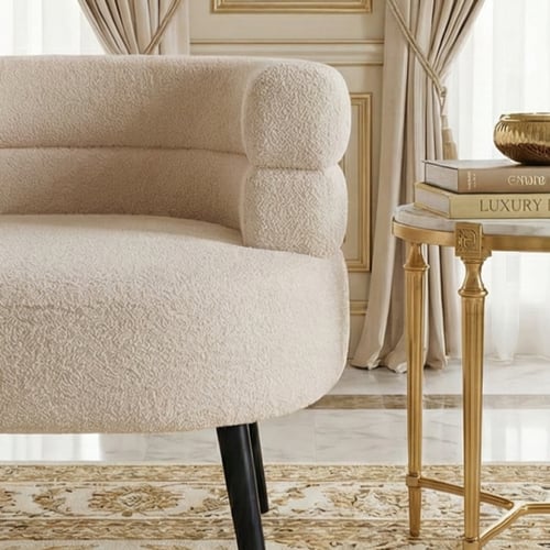 كرسي بوكيلة فاخر - بيج