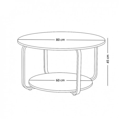 طاولة خدمة مفردة مع قاعدة خشبية رمادي