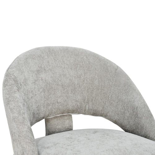 كرسي مفرد عصري قماشي رمادي فاتح
