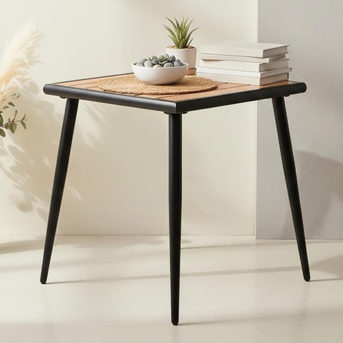 طاولة مفردة بأرجل معدنية 75×70 سم