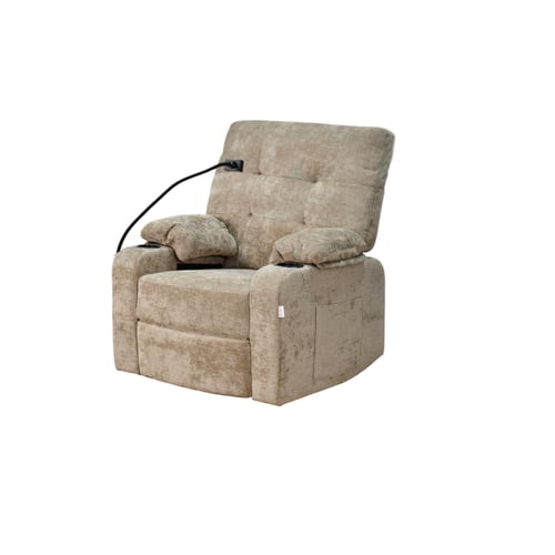 كرسي استرخاء فخم هزاز دوار مع حامل جوال كوفي