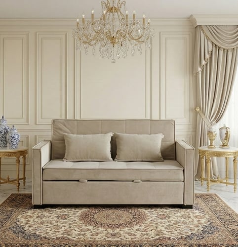 كنبة فاخرة قابلة للتعديل الي سرير مودرن كافيه