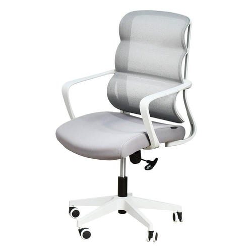 كرسي مكتب مودرن دوار قابل للتعديل رمادي