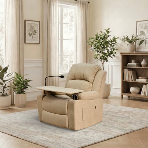 كرسي استرخاء مودرن هزار دوار بحامل جوال مع طاولة ج...