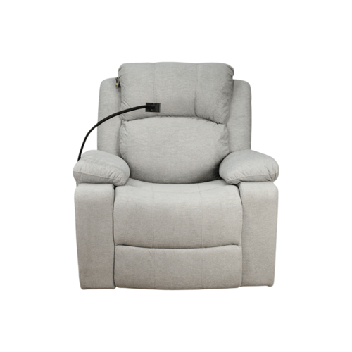 كرسي استرخاء فخم هزاز دوار بحامل جوال وحامل أكواب...