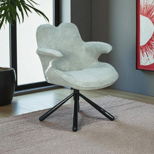 كرسي دوار عصري مع قماش قابل للأزالة تيفاني