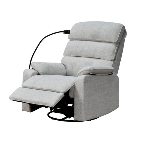 كرسي استرخاء فاخر هزار دوار بحامل جوال أوف وايت