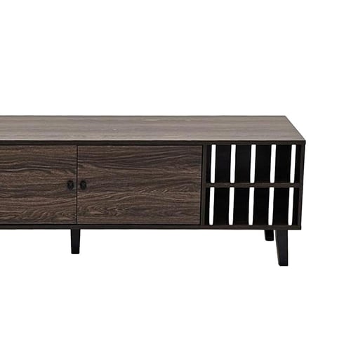 وحدة تلفاز خشبية مودرن بني 160 سم