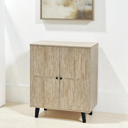 دولاب متعدد الاستخدام خشبي بيج 80 سم