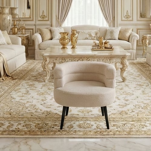 كرسي بوكيلة فاخر - بيج