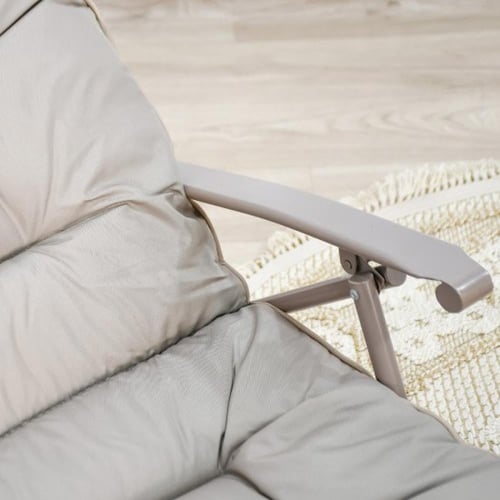 طقم كرسين وطاولة كاكي