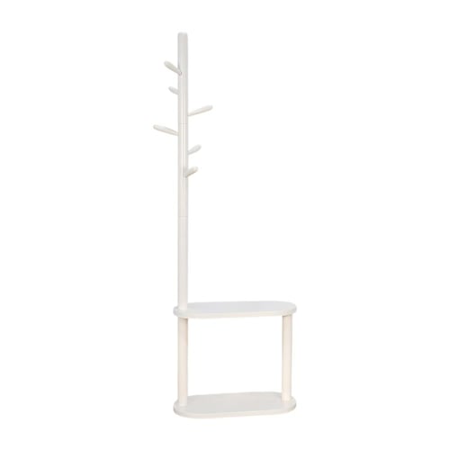 علاقة ملابس خشب مع أرفف تخزين 180 سم