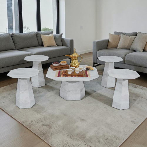 طاولات خدمة 5 قطع