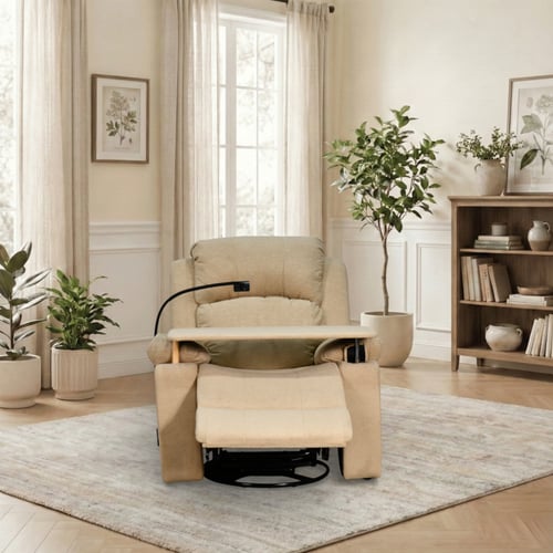 كرسي استرخاء مودرن هزار دوار بحامل جوال مع طاولة ج...