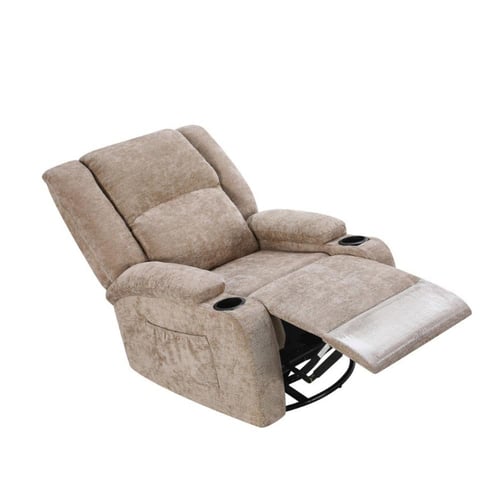 كرسي لواني استرخاء فخم هزاز دوار قماشي مودرن كوفي