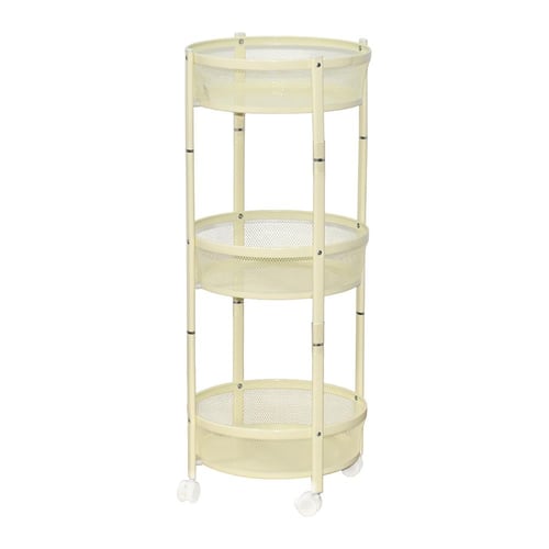 وحدة رفوف متحركة معدنية 3 أدوار بيج