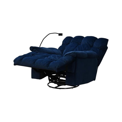 كرسي الغيمة استرخاء فخم هزاز دوار بحامل جوال أزرق