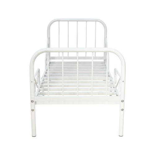 سرير معدني أبيض 80×170 سم