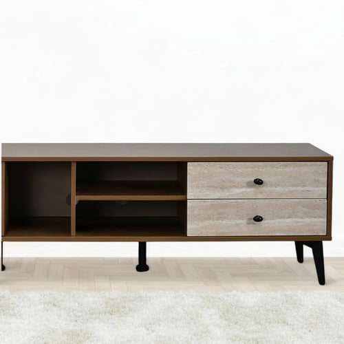 وحدة تلفاز مودرن خشبية 180 سم