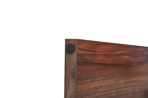 طقم طاولة خدمة 5 قطع خشبي بني