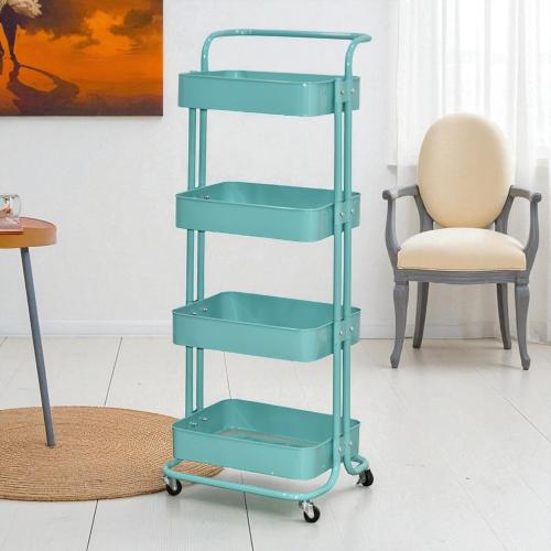 وحدة رفوف متحركة معدنية 4 أدوار تيفاني