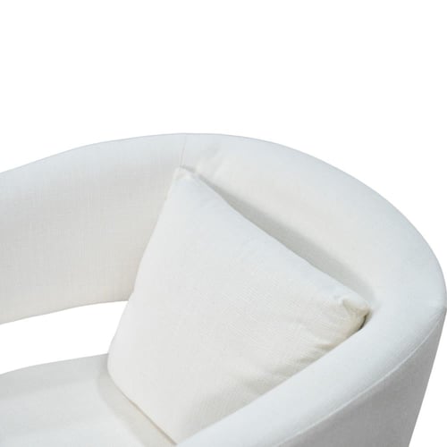 كرسي مفرد فخم قماش بهيكل خشبي مودرن