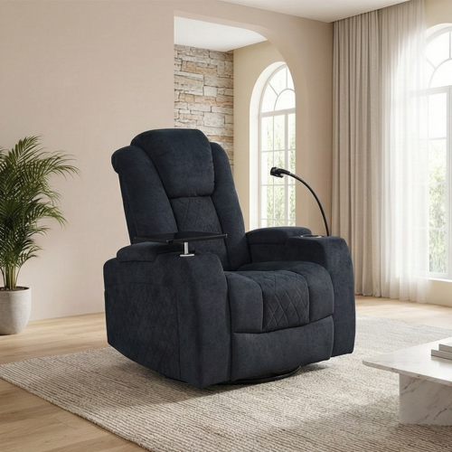 كرسي الملوك استرخاء هزار دوار بحامل جوال مع رف طاو...