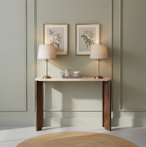 طاولة كونسول عصرية بتصميم بسيط