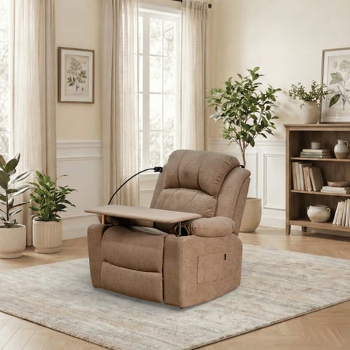 كرسي استرخاء مودرن هزار دوار بحامل جوال مع طاولة ك...