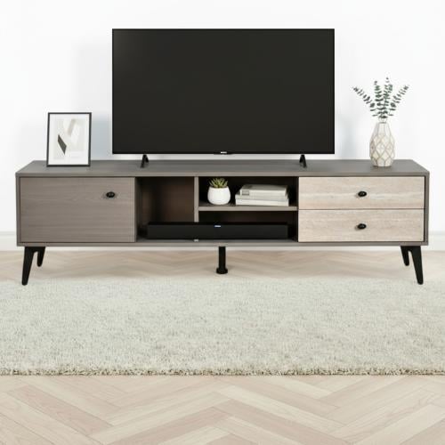 وحدة تلفاز مودرن خشبية 160 سم