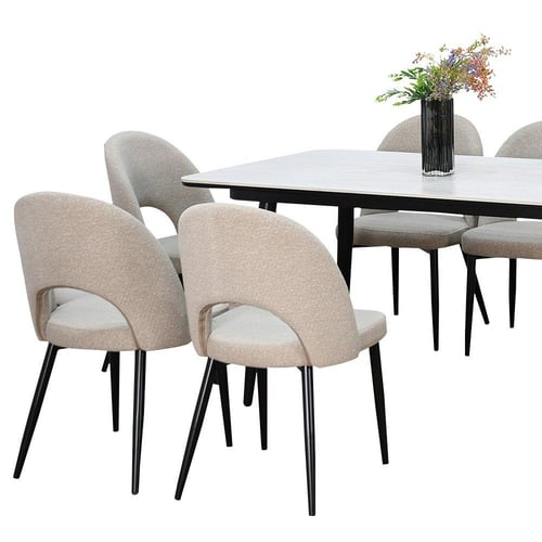 طاولة طعام سطح سيراميك 8 كرسي