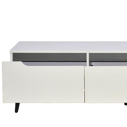 وحدة تلفاز مودرن خشب أبيض 160 سم