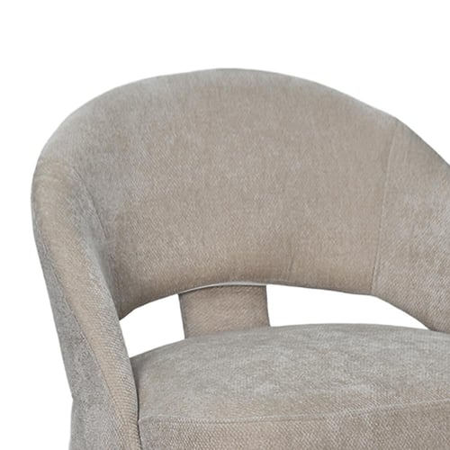 كرسي مفرد فاخر قماشي كافيه